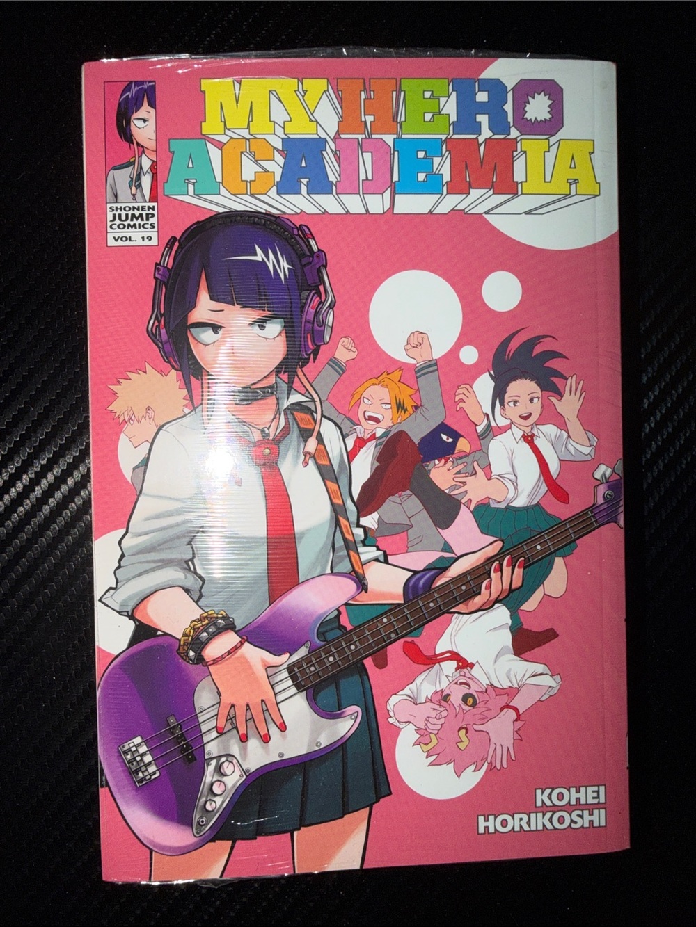 My Hero Academia Vol. 19 Manga - Pink Cover with Purple Guitar